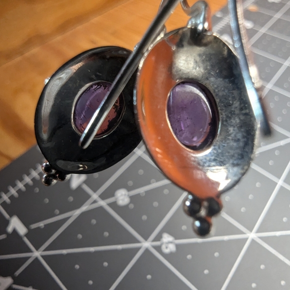 925 Amethyst pendant and earrings - Picture 7 of 7